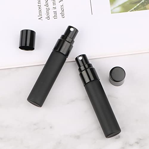 Wresty 10-Pack Black Glass Spray Bottle 5ml Perfume Atomizer Refillable Travel Fine Mist Spray Bottle Liquid Fragrance Sample Atomizer - görsel 14