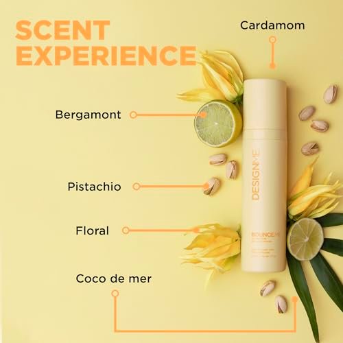 Design.Me BOUNCE.ME Curling Gel Spray - Frizz-Free Curl Defining Gel for Curls, Waves, Coils - Non-Crunchy, Non-Sticky Formula with Climate Control Styling, 7.77 Oz Avelisse