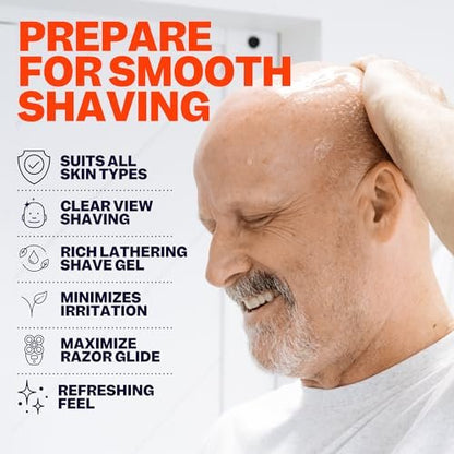 Freebird Shave Gel for Men – Ultra Smooth, Sensitive Skin Formula, 60mL Travel Size Avelisse