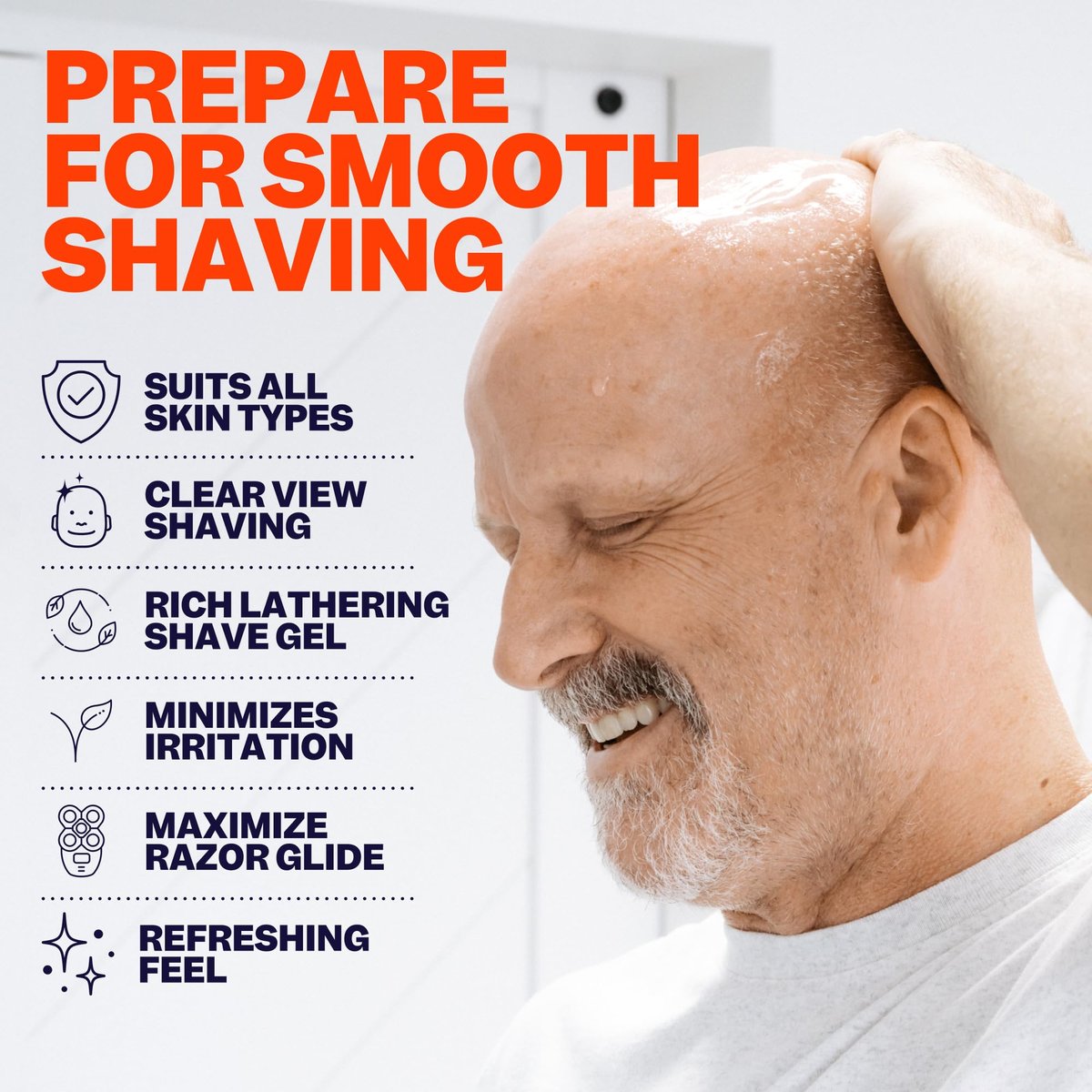 Freebird Shave Gel for Men – Ultra Smooth, Sensitive Skin Formula, 60mL Travel Size Avelisse