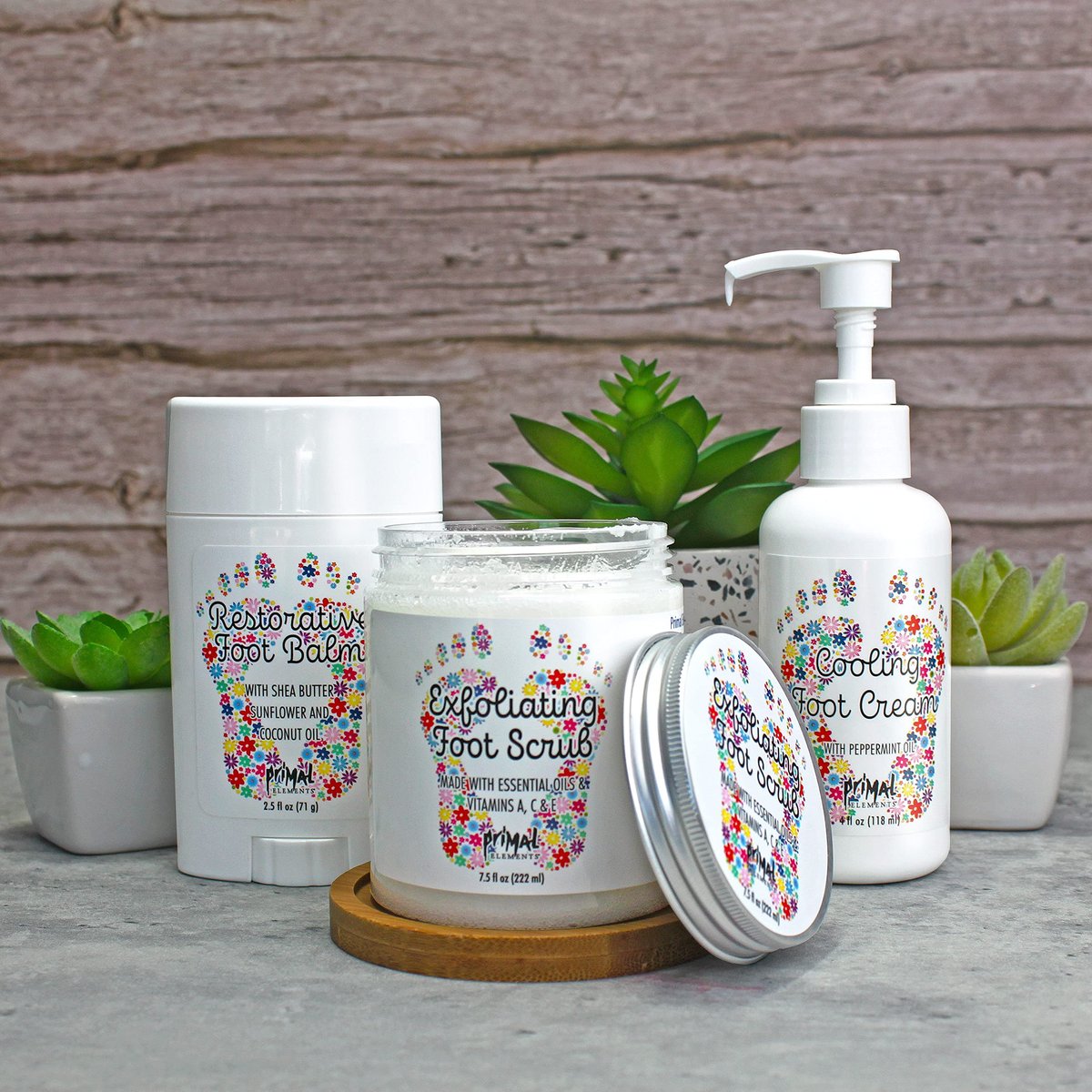 Primal Elements Foot Care Bundle (Pack of 3) – Pleasant Scent: Light, refreshing fragrance that keeps feet – Image 10