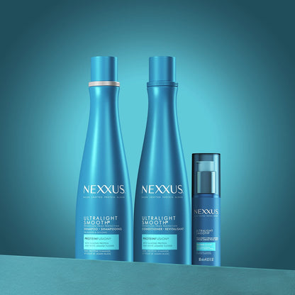 Nexxus Ultralight Weightless Shampoo & Conditioner for Dry, Frizzy Hair - Smooth Treatment to Block Out Frizz, 13.5 oz (Pack of 2) Avelisse