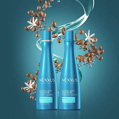 Nexxus Ultralight Weightless Shampoo & Conditioner for Dry, Frizzy Hair - Smooth Treatment to Block Out Frizz, 13.5 oz (Pack of 2) Avelisse