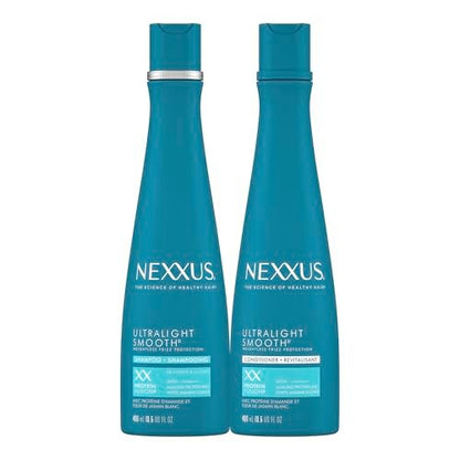 Nexxus Ultralight Weightless Shampoo & Conditioner for Dry, Frizzy Hair - Smooth Treatment to Block Out Frizz, 13.5 oz (Pack of 2) Avelisse