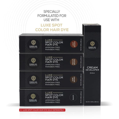 Parallel Products 3% 10 Volume Tint Developer for Hair Color - 25mL (0.84 oz) - Oxidant for Coloring Cream Dye