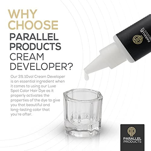 Parallel Products 3% 10 Volume Tint Developer for Hair Color - 25mL (0.84 oz) - Oxidant for Coloring Cream Dye - görsel 6