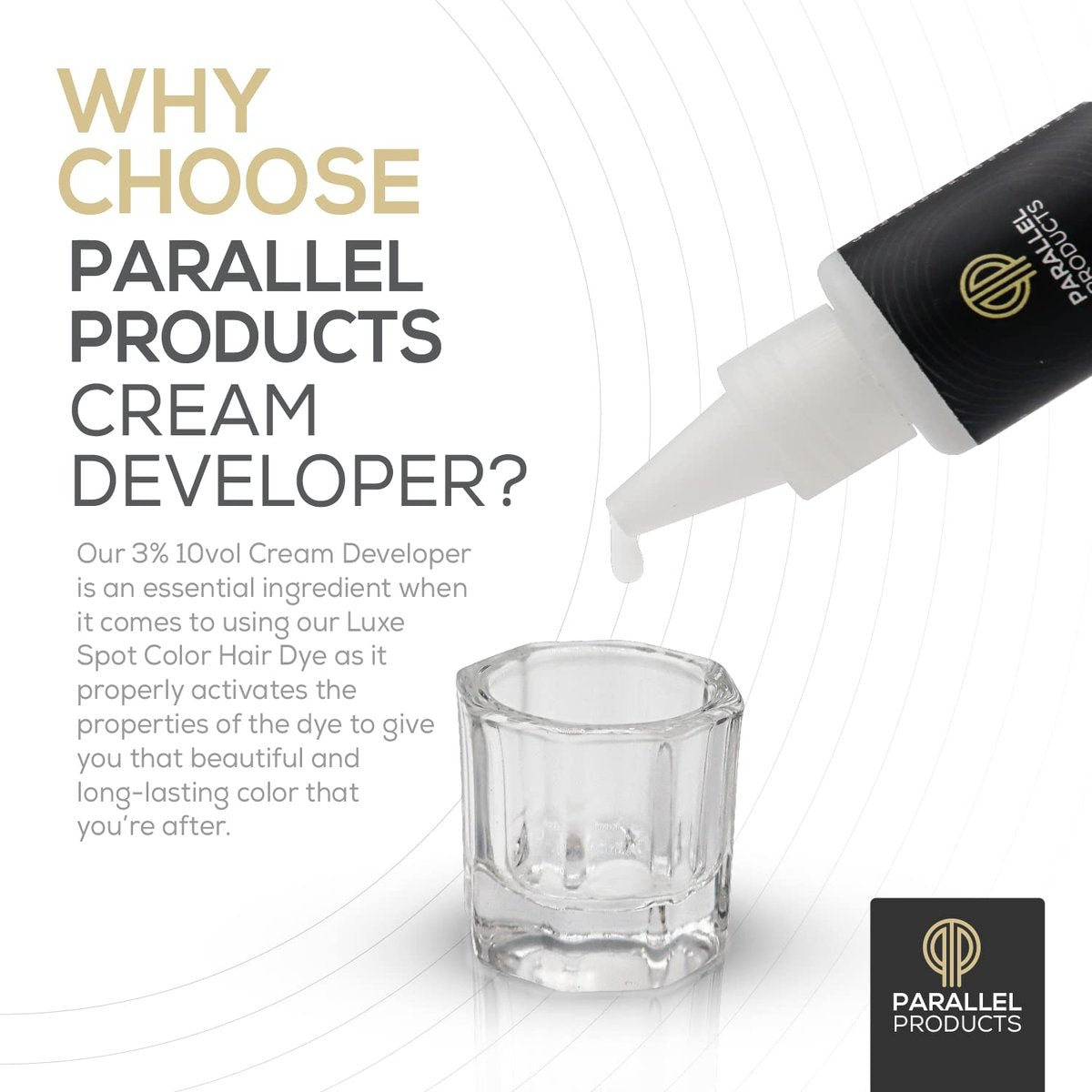 Parallel Products 3% 10 Volume Tint Developer for Hair Color - 25mL (0.84 oz) - Oxidant for Coloring Cream Dye - görsel 5