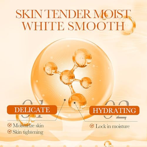 BIOAQUA Vitamin C White Body Lotion with Orange Extract - 10x Antioxidant Moisturizer, Hydrating Whole Body Lotion, 300g - görsel 14