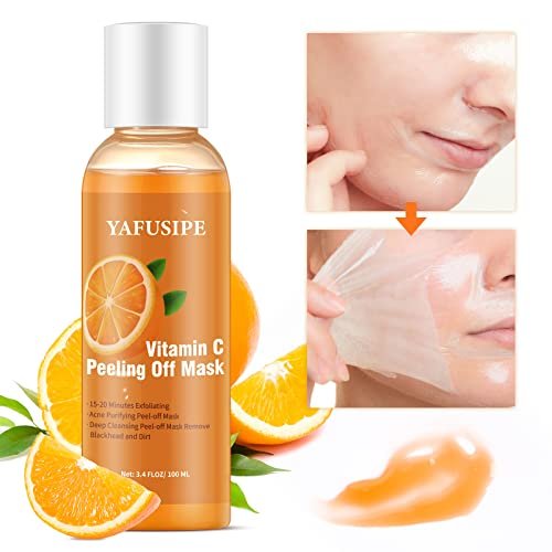 YAFUSIPE Vitamin C Peel Off Mask – Blackhead Remover & Poreless Deep Cleanse for Face, Arms, Neck (3.4 Fl Oz) - görsel 2