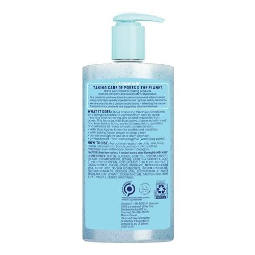 Bioré Balancing Face Wash for Combination Skin - pH Balanced, Vegan & Cruelty Free (6.77 oz, Pack of 3) Avelisse