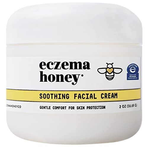 ECZEMA HONEY Soothing Facial Cream – Eczema Lotion for Face, Eyelids, Lips & More – Natural Dry Skin Repair (2 Oz) - görsel 2