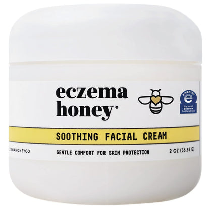 ECZEMA HONEY Soothing Facial Cream – Eczema Lotion for Face, Eyelids, Lips & More – Natural Dry Skin Repair (2 Oz)