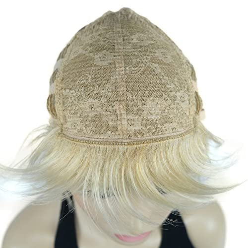 Lydell Short Layered Shaggy Wavy Full Synthetic Wig - 24BT613 Blonde Mix - görsel 16