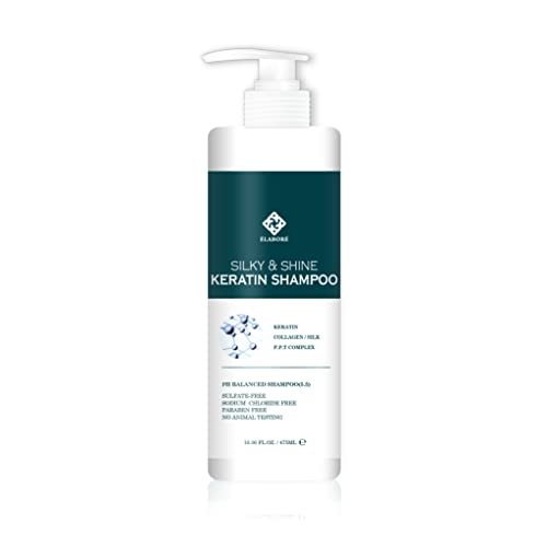 Elabore Silky & Shine Keratin Shampoo, 16.06 fl oz (475 ml) - Smoothing & Frizz Control - görsel 2