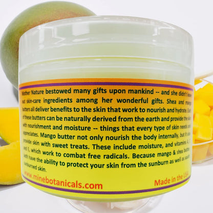 Mine Botanicals Whipped Body Butter with Mango Butter - 8 oz, Moisturizing & Nourishing Avelisse