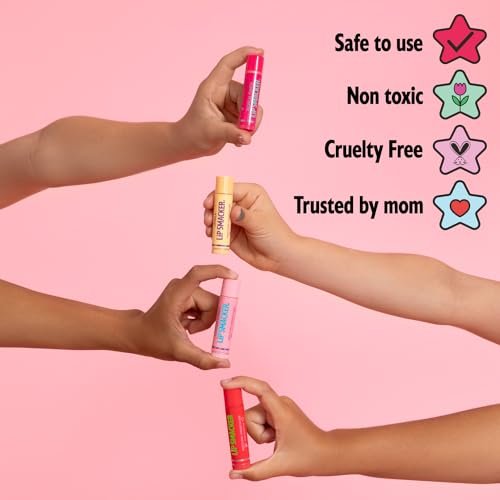 Lip Smacker Original & Best Party Pack - 10 Moisturizing Lip Balms, Classic Flavors, Hydrating & Protecting - Cruelty-Free - Oatmeal Cookie - görsel 4