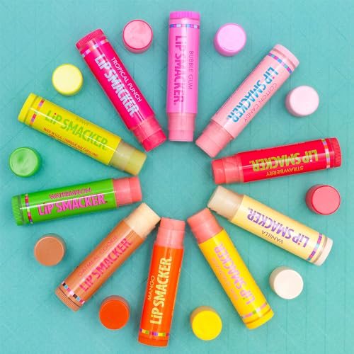 Lip Smacker Original & Best Party Pack - 10 Moisturizing Lip Balms, Classic Flavors, Hydrating & Protecting - Cruelty-Free - Oatmeal Cookie - görsel 6