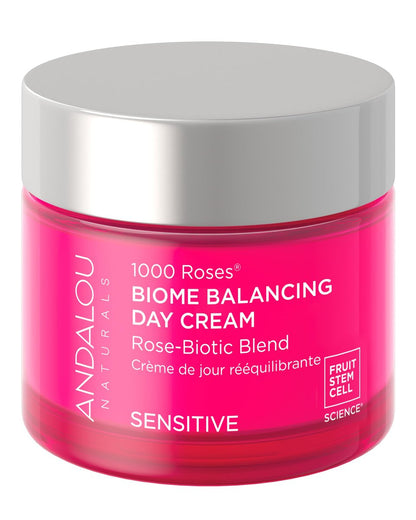 Andalou Naturals 1000 Roses Skin Biome Balancing Day Cream - Lightweight Face Moisturizer with Alpine Rose Stem Cells & Postbiotics for Sensitive Skin, 1.7 oz Avelisse