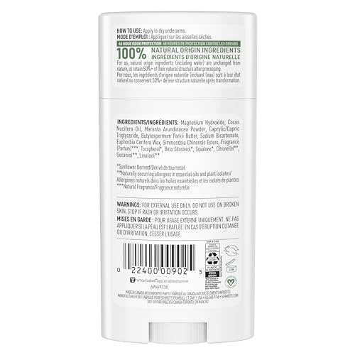 Schmidt's Aluminum-Free Vegan Deodorant Fresh Cucumber - Natural 24 Hour Odor Protection for Women and Men, 2.65 oz Avelisse