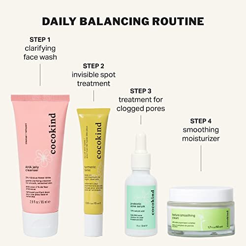 Cocokind Texture Smoothing Cream - Face Moisturizer with Squalane, Celery Seed & Cucumber - Hydrating Face Lotion for Smooth, Glowing Skin Avelisse