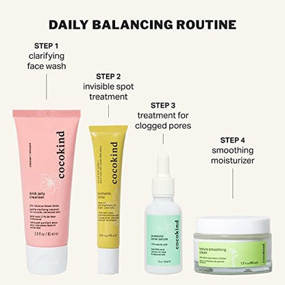 Cocokind Texture Smoothing Cream - Face Moisturizer with Squalane, Celery Seed & Cucumber - Hydrating Face Lotion for Smooth, Glowing Skin Avelisse