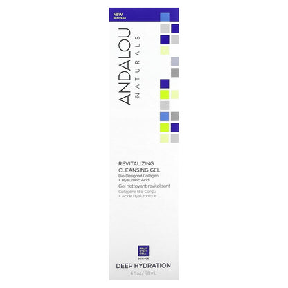 Andalou Naturals Cleansing Gel - 6 Fl Oz, Gentle Daily Face Wash for All Skin Types