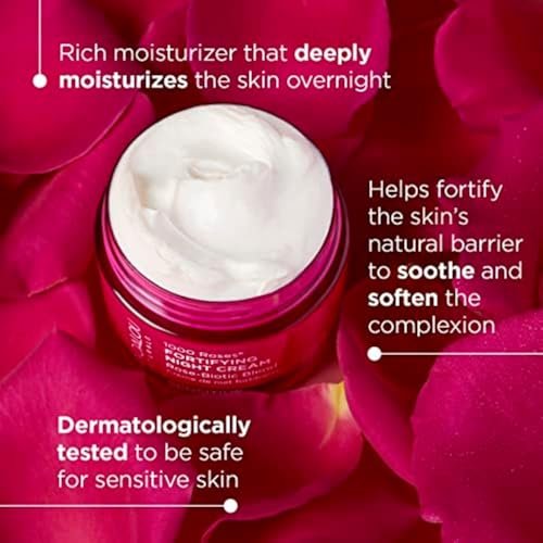 Andalou Naturals 1000 Roses Fortifying Night Cream - 1.7 oz Avelisse
