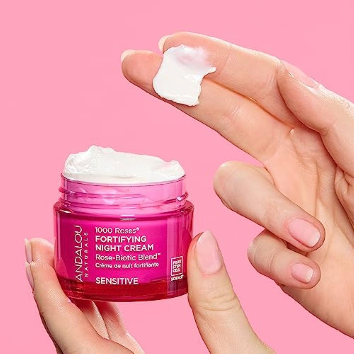 Andalou Naturals 1000 Roses Fortifying Night Cream - 1.7 oz Avelisse