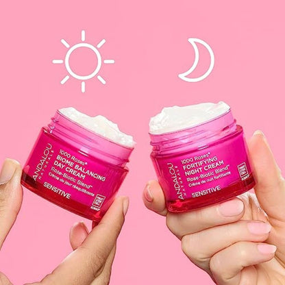 Andalou Naturals 1000 Roses Fortifying Night Cream - 1.7 oz Avelisse