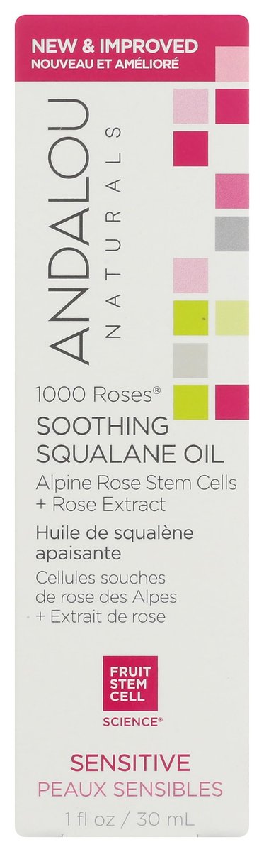 Andalou Naturals 1000 ROSES Soothing Squalane Oil - 1 Fl Oz Avelisse