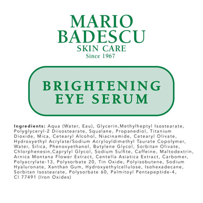 Mario Badescu Brightening & Revitalizing Under Eye Serum – Anti-Aging, Hydrating, Reduces Fine Lines & Dark Circles with Caffeine and Squalane, 0.5 oz Avelisse