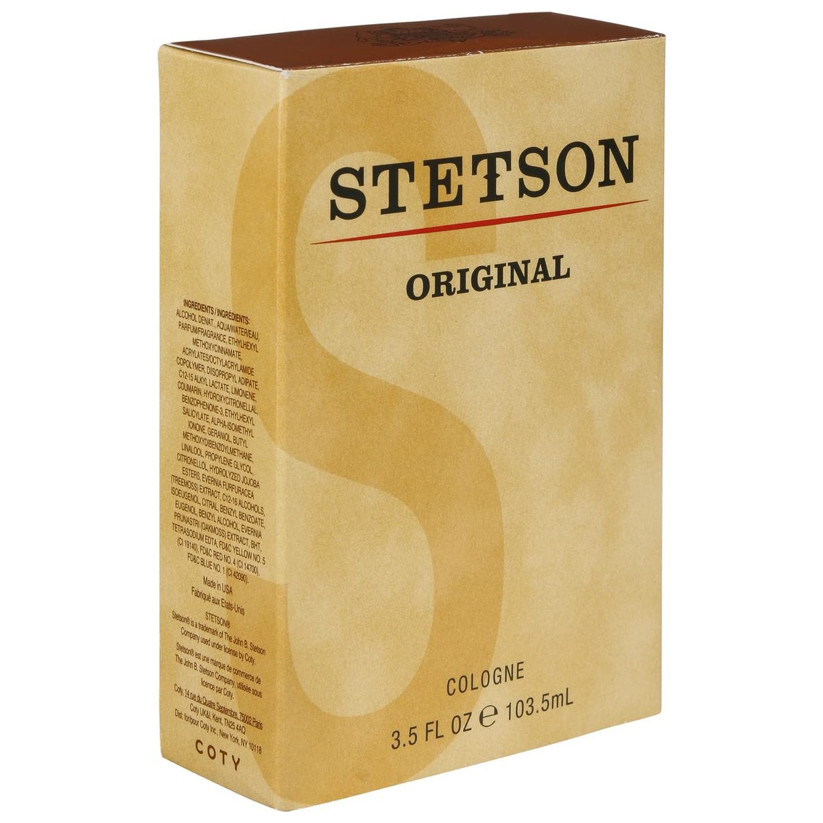 Stetson Original Cologne Eau de Toilette for Men, 3.5 Fl Oz - Classic Scent Avelisse