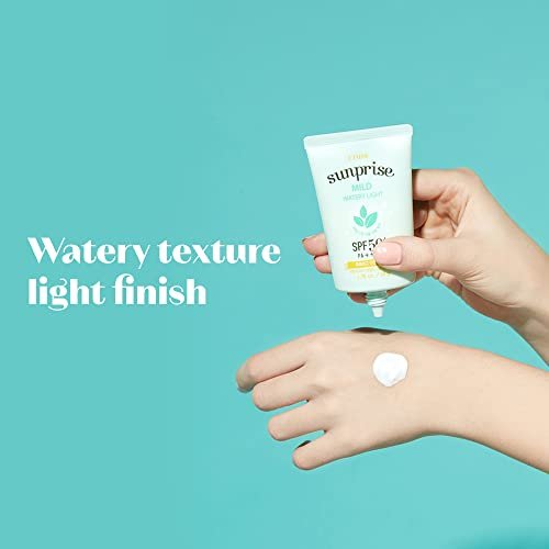 ETUDE Sunprise Mild Weightless Watery Light Texture SPF50+ PA+++ 1.7 fl. Oz (50ml) - Light Moisturizing Sunblock for Sensitive Skin | Korean Skin Care Avelisse