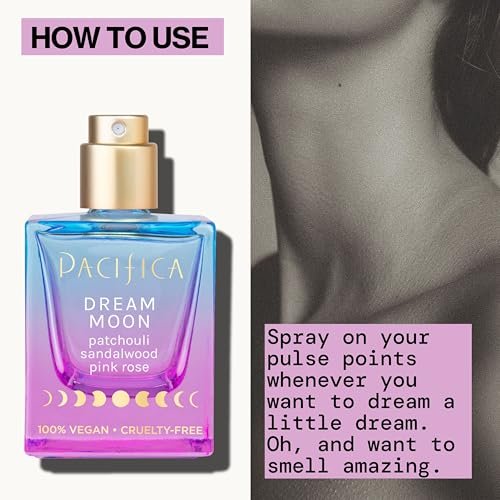 Pacifica Dream Moon Women's Spray Perfume 1 fl oz – Long-Lasting Floral Woody Fragrance for Her - Rose, Patchouli, Sandalwood – 100% Vegan, Cruelty-Free, Phthalate-Free - görsel 10