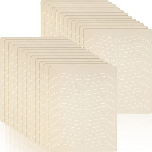 Leelosp 24-Piece Microblading Practice Skin – Double-Sided Silicone Fake Skin Sheets for Eyebrow Tattoo Training Avelisse