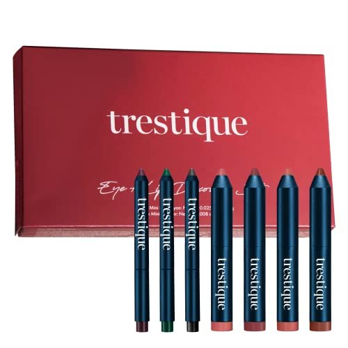 Trestique Mini Eye Makeup and Lip Makeup Set - Green, Emerald, Pink, Rose, Purple - görsel 2