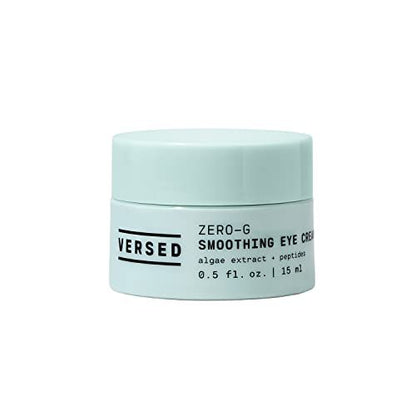 Versed Zero-G Smoothing Eye Cream – Vegan Eye Cream with Algae Extract, Peptides & Olive Oil for Wrinkles and Fine Lines (0.5 fl oz) Avelisse