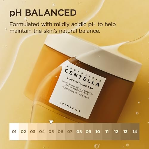 SKIN1004 Centella Quick Calming Pad - 70 Pads Korean Face Toner Pads with Madagascar Centella Asiatica & Hyaluronic Acid, Hydrating & Soothing Facial Pads for Gentle Exfoliation - görsel 10