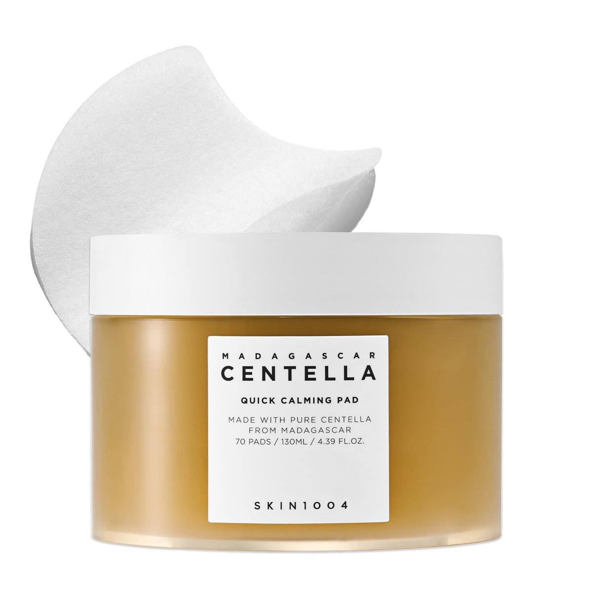 SKIN1004 Centella Quick Calming Pad - 70 Pads Korean Face Toner Pads with Madagascar Centella Asiatica & Hyaluronic Acid, Hydrating & Soothing Facial Pads for Gentle Exfoliation - görsel 1