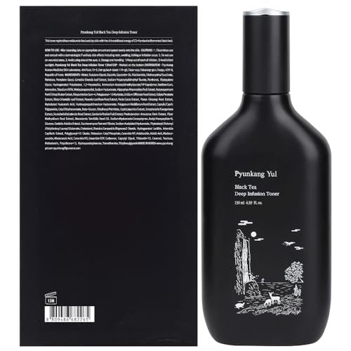 Pyunkang Yul Black Tea Deep Infusion Toner - Anti-Aging & Rich Moisture Toner for Fine Lines & Firmer Skin, Zero-Irritation Korean Skincare, 4.39 Fl Oz Avelisse