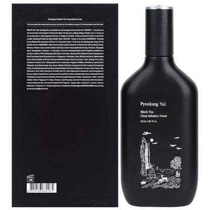 Pyunkang Yul Black Tea Deep Infusion Toner - Anti-Aging & Rich Moisture Toner for Fine Lines & Firmer Skin, Zero-Irritation Korean Skincare, 4.39 Fl Oz Avelisse