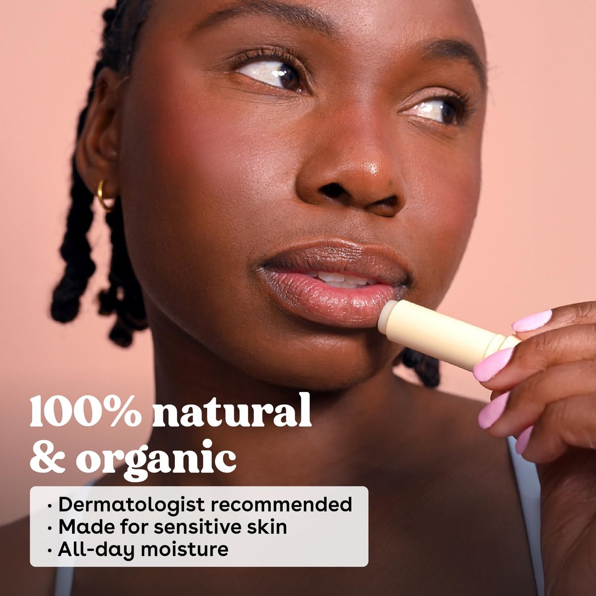 eos 100% Natural & Organic Lip Balm Trio - Vanilla Bean, Sweet Mint, & Strawberry Sorbet, 0.14 oz, 3-Pack - görsel 6
