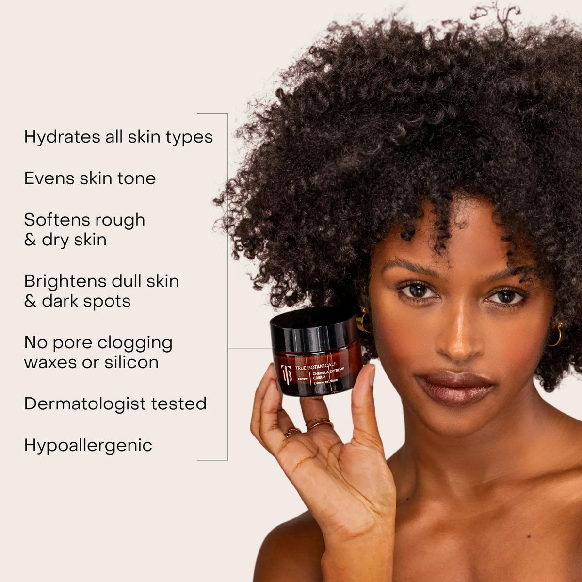True Botanicals Chebula Extreme Cream | Anti-Aging Moisturizer with Hyaluronic Acid for Dry & Sensitive Skin | Vegan & Natural | 1.7 oz Avelisse