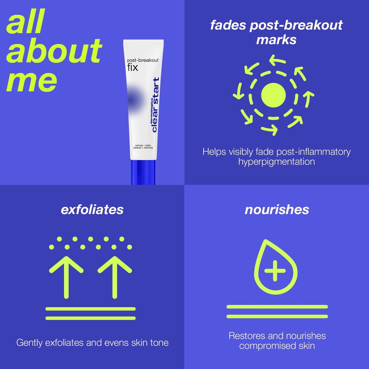 Dermalogica Clear Start Post-Breakout Fix - Acne Dark Spot Treatment with Salicylic Acid, Squalene & Hexylresorcinol, Fade + Brighten Acne Marks, 0.5 Fl Oz Avelisse