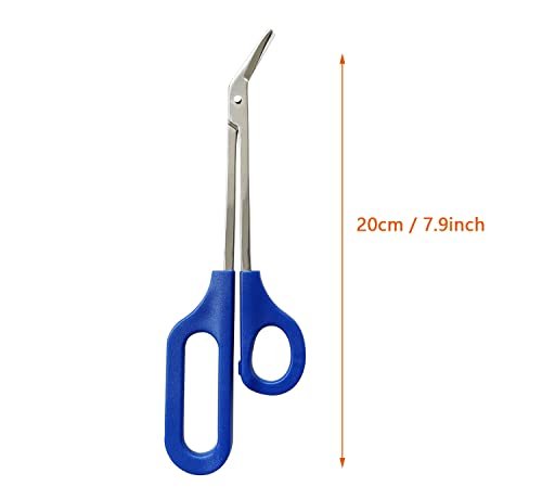 JJHREI 8 Inch Long Handle Toenail Scissors for Thick Nails – Easy Reach Toe Nail Clippers for Seniors, Women, Men - görsel 4