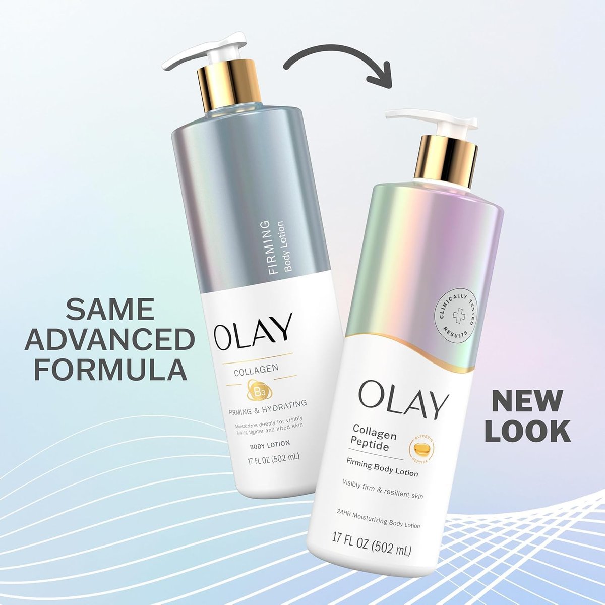 Olay Firming & Hydrating Body Lotion with Collagen, 68 Fl Oz (4 Pack) Avelisse