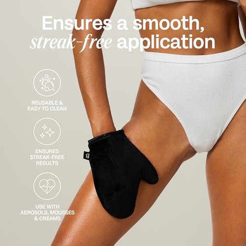 Bali Body Luxe Tanning Mitt – Reusable Velvet Self Tanner Applicator for Streak-Free, Flawless Tan - görsel 6