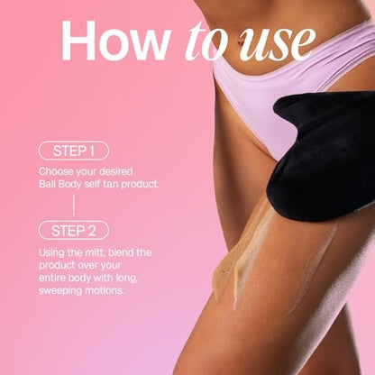Bali Body Luxe Tanning Mitt – Reusable Velvet Self Tanner Applicator for Streak-Free, Flawless Tan