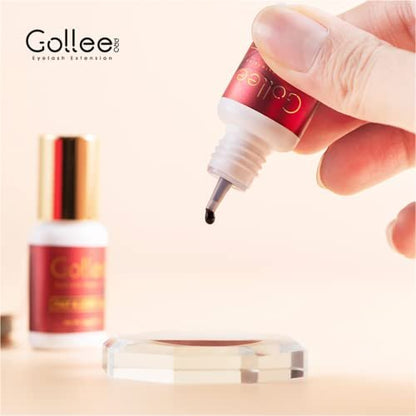 GOLLEEPRO Professional Eyelash Extension Glue – Long Retention 8 Weeks, 1 Second Drying Time, Black Lash Adhesive (5ml/0.17fl.oz) for Salon Use Only Avelisse