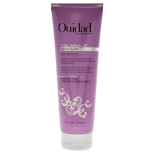 Ouidad Coil Infusion Give a Boost Styling + Shaping Gel Cream for Curly Hair – Hydrating Peptide & Black Castor Oil Formula for Defined Coils, Frizz Control & Lightweight Hold (8.5 oz) Avelisse